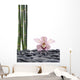 Spa Concept-pink Orchid and Bamboo Grove Wall Decal