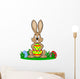 bunny who finds the biggest egg Wall Decal