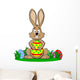 bunny who finds the biggest egg Wall Decal