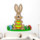bunny who finds the biggest egg Wall Decal