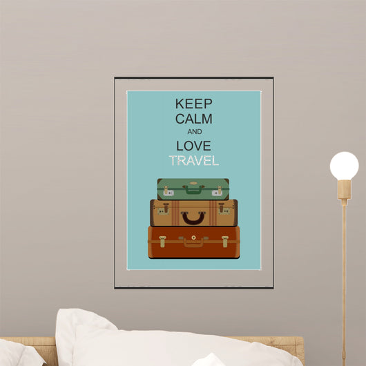 Vintage travel luggage background 