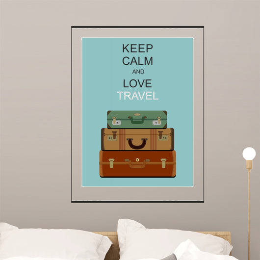 Vintage travel luggage background 