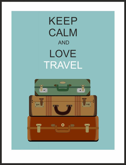 Vintage travel luggage background 