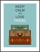 Vintage travel luggage background 