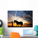 woman and horse Wall Mural