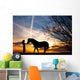 woman and horse Wall Mural