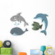 Set of fishes Wall Decal
