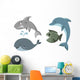 Set of fishes Wall Decal