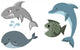 Set of fishes Wall Decal