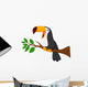 Cute Toucan Bird Cartoon Wall Decal