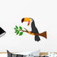 Cute Toucan Bird Cartoon Wall Decal