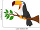 Cute Toucan Bird Cartoon Wall Decal
