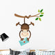 Monkey holding an envelope Wall Mural