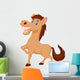 Happy horse cartoon Wall Decal