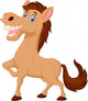 Happy horse cartoon Wall Decal