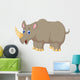 Cute Rhino cartoon Wall Decal