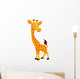 Happy giraffe cartoon Wall Decal