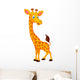 Happy giraffe cartoon Wall Decal