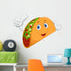 Taco cartoon giving thumb up Wall Decal