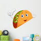 Taco cartoon giving thumb up Wall Decal