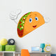 Taco cartoon giving thumb up Wall Decal