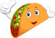 Taco cartoon giving thumb up Wall Decal