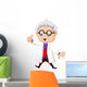 Professor Cartoon Thumb up Wall Decal