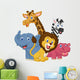 Happy safari animal cartoon Wall Decal