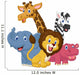 Happy safari animal cartoon Wall Decal