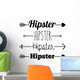 Hipster design Wall Mural