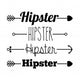 Hipster design Wall Mural