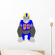 Gorilla Cartoon Playing American Fooball 
