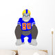Gorilla Cartoon Playing American Fooball 