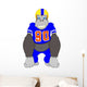 Gorilla Cartoon Playing American Fooball 