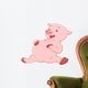 cute pig cartoon Wall Decal