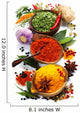 Spices and herbs Wall Mural