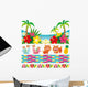 Colorful Tropical Wall Stickers