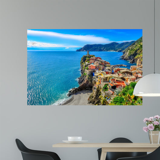 Scenic View of Colorful Village Vernazza 