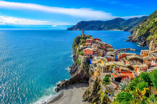 Scenic View of Colorful Village Vernazza 