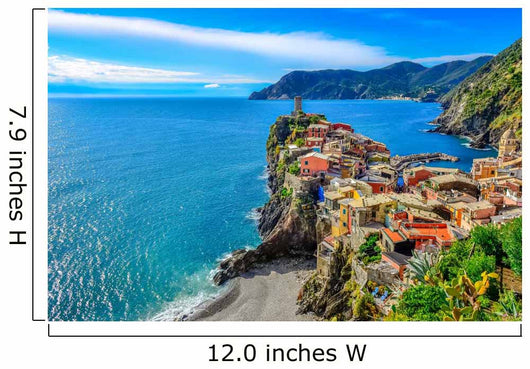 Scenic View of Colorful Village Vernazza 