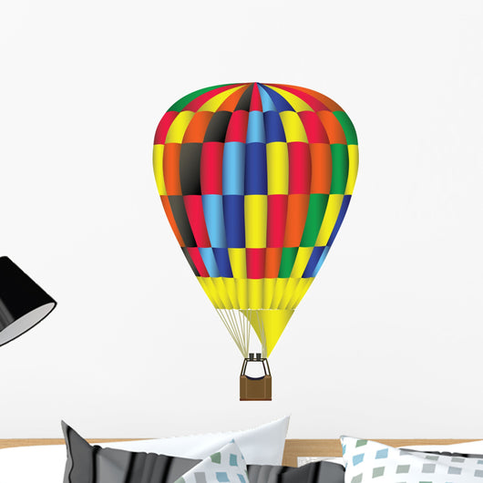 Hot Air Balloon Illustration Wall Decal