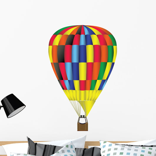 Hot Air Balloon Illustration Wall Decal