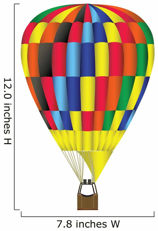 Hot Air Balloon Illustration Wall Decal