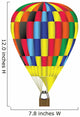 Hot Air Balloon Illustration Wall Decal
