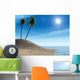 Sea Coast Palm Tree Wall Decal