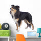 Sheltie Standing Sideways Isolated Wall Decal