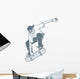 guy grabbing skateboard Wall Decal