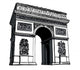 France Paris Arc De Triomphe Wall Decal