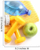 dumbbells towel water and apple - ready to fitness Wall Mural