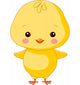 Farm animals. Chick Wall Decal